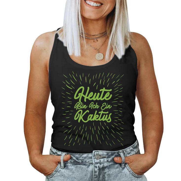 Heute Bin Ich Kaktus Carnival Costume Women Tank Top Frauen