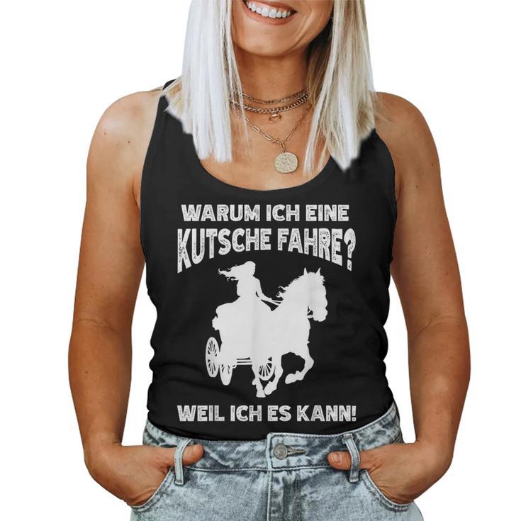 Horse Carriage Driving Carriage Coach Tank Top Frauen