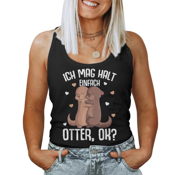 Ich Mag Halt Otter Seeotter Children's Girls' Women's Tank Top Frauen