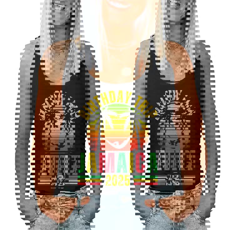 Jamaica Birthday Trip 2025 Family Friend Girls Trip Vacation Women Tank Top