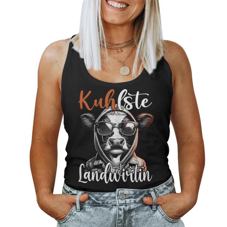 Kuhlste Landwirtin Für Landwirt Women's Farmer Cow Tank Top Frauen