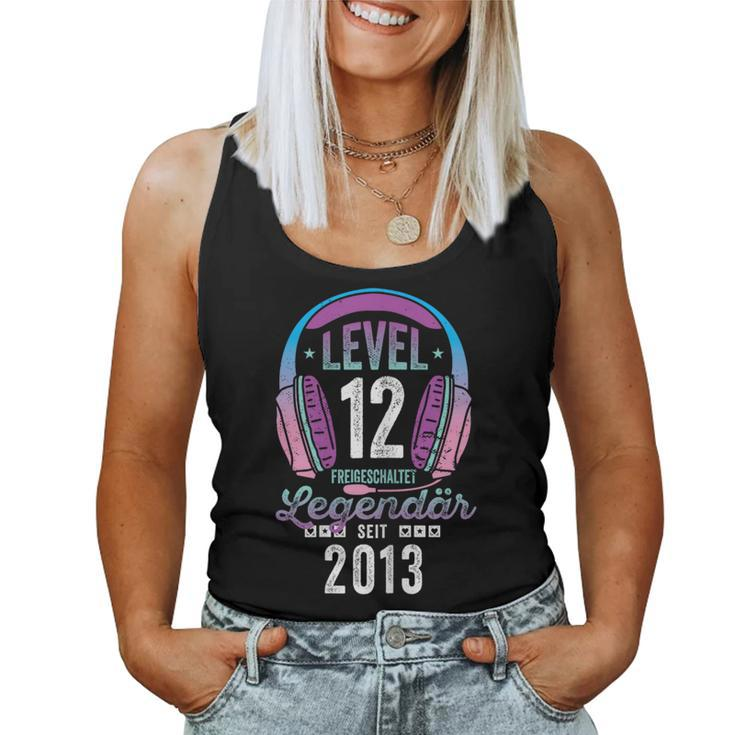 Level 12 Years Girl's Birthday Gamer Girl Gamer 2013 Tank Top Frauen