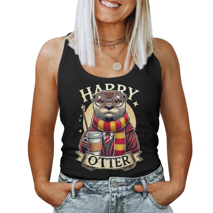 Lustiger Harry Otter Coffee Drinking Tank Top Frauen