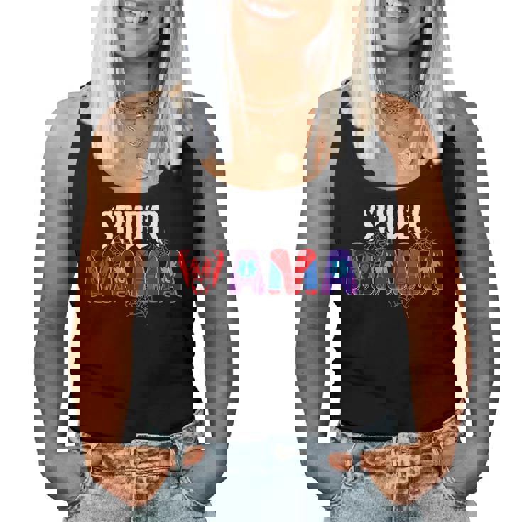 Matching Family Spider Web Mama Mother's Day Birthday Boy Women Tank Top