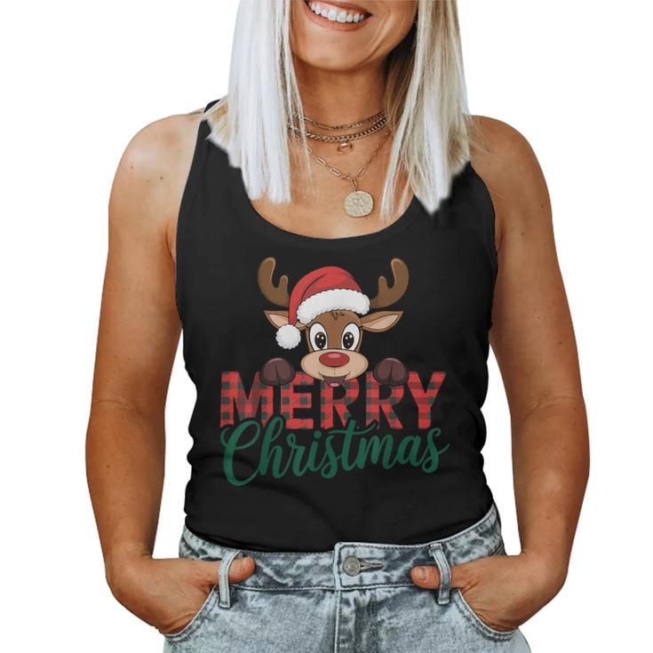 Merry Christmas Reindeer Christmas Family Women Tank Top Frauen