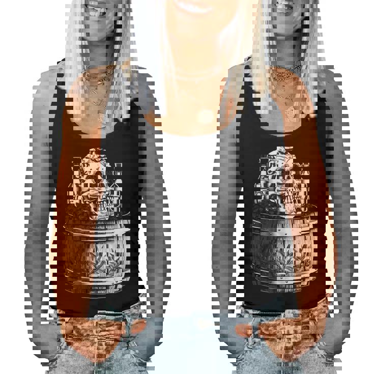 Mexico Vintage Skeleton Tequila Dia De Los Muertos Mexican Women Tank Top