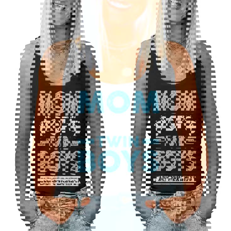 Mom Of Twin Boys Classic Overachiever Twin Mom Twin Mama Women Tank Top