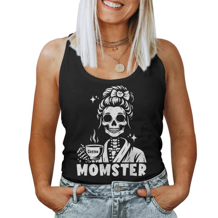 Momster Skeleton Tattoo Coffee Mum Gothic Outfit Tank Top Frauen