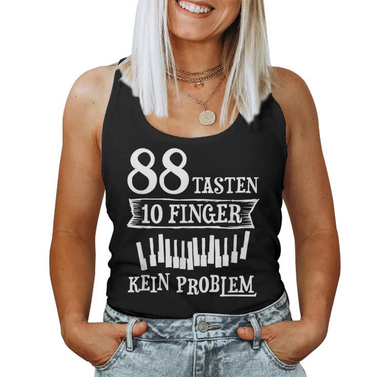 Musician 88 Keys 10 Finger Pianist Piano Teacher Tank Top Frauen