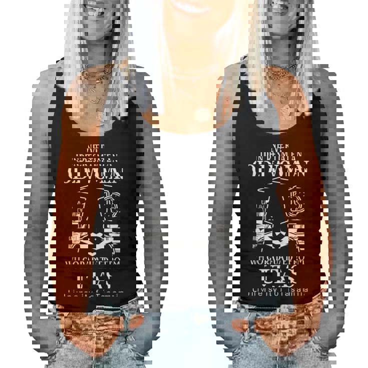 An Old Woman Who Graduated From Utas University Of Tasmania Women Tank Top