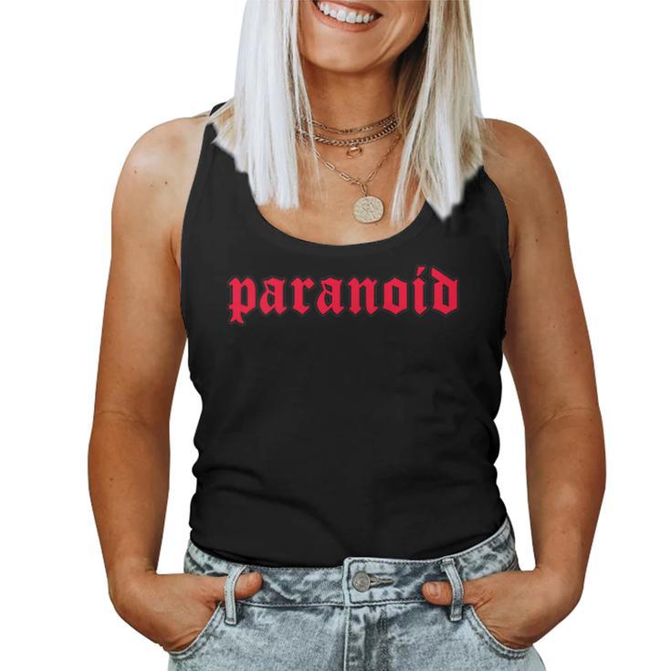 Paranoid Aesthetic Soft Grunge Goth Eboy Egirl Tank Top Frauen