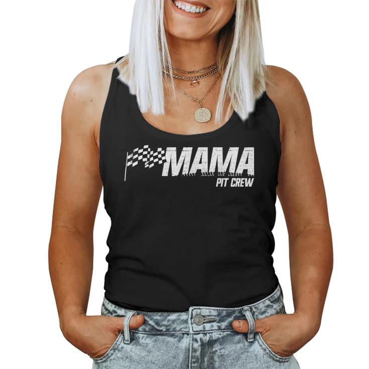 Pit Crew Mama Race Birthday Matching Family Racing Mama Camiseta sin mangas para mujer