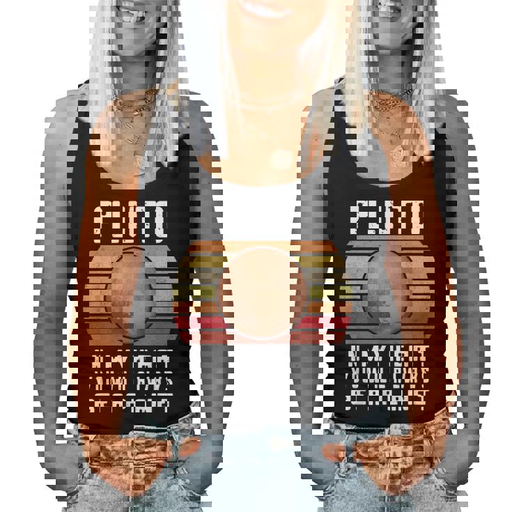 Plutón Camisa Broma Nunca Olvidar 1930-2016 Plutón Planeta Plutón Camiseta sin mangas para mujer