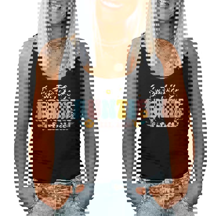 Pronto To Be Auntie Est 2025 Anuncio De Embarazo De Nueva Tía Camiseta sin mangas para mujer