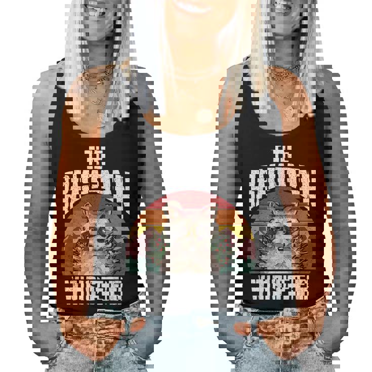 Raccoon Lover Vintage Retro Women’s Tank Top – Unique Gift