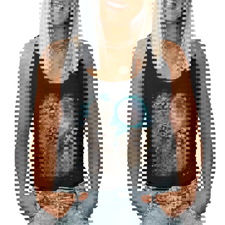 Raccoon Moon Howling Design | Unisex Tank Top for All