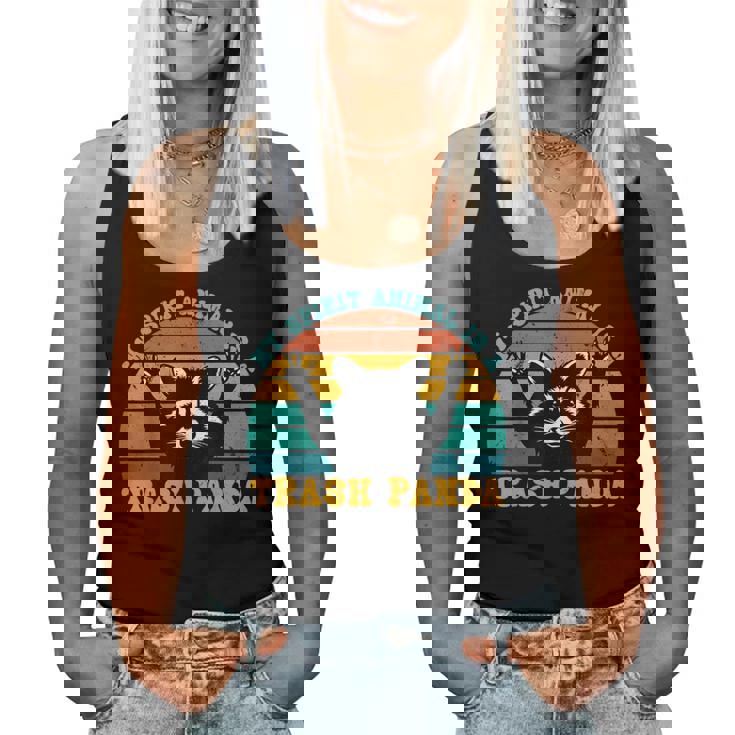 Raccoon Spirit Animal Women's Tank Top - Fun & Quirky Design