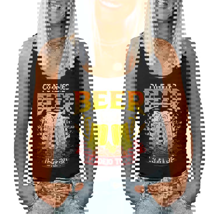 Regalo Original Friki S Cerveza Beer Lo Dejo Todo Sin Mangas Camiseta sin mangas para mujer