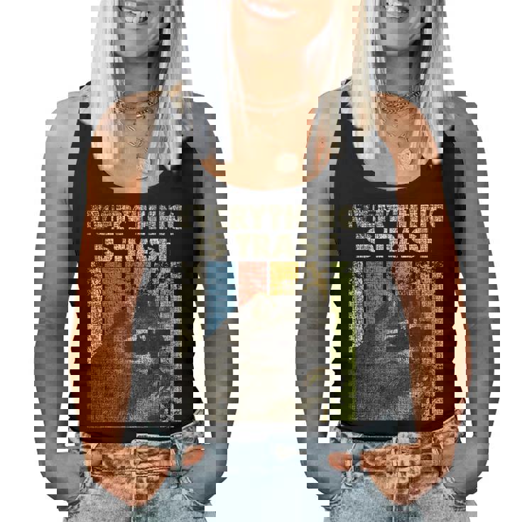 Retro Raccoon Lover Tank Top for Women | Fun Camping Style