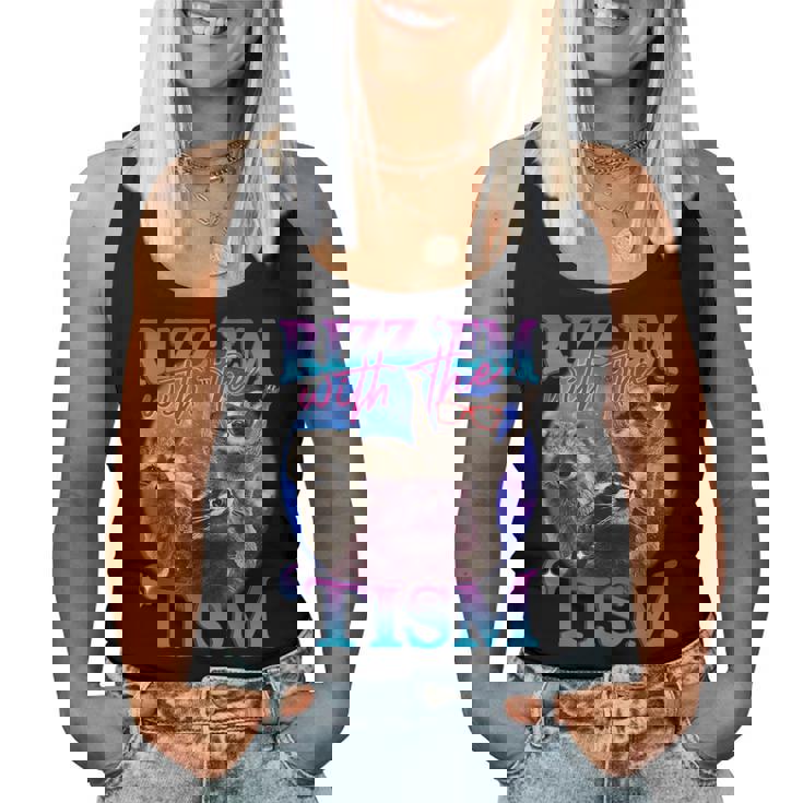 Retro Raccoon Meme Women's Tank Top - Unique Style Vibes