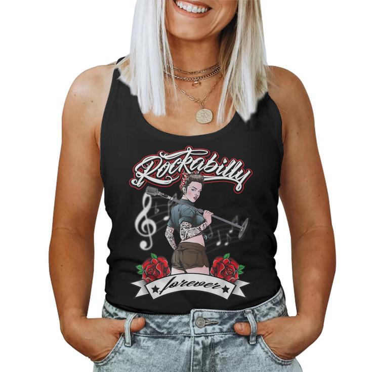 Rockabilly Girlintage Retro Rock N Roll Tattoo Pin Up Tank Top Frauen