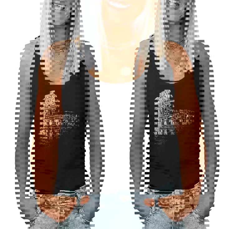 Roma Coliseo Italia Italia Anfiteatro Romano Me Encanta Roma Camiseta sin mangas para mujer