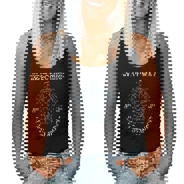 Graphic Sea Turtle Gulf Of Mexico Est 1550 Women Tank Top