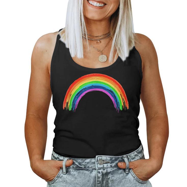 Simple Retro Rainbow Beautiful Colours Tank Top Frauen