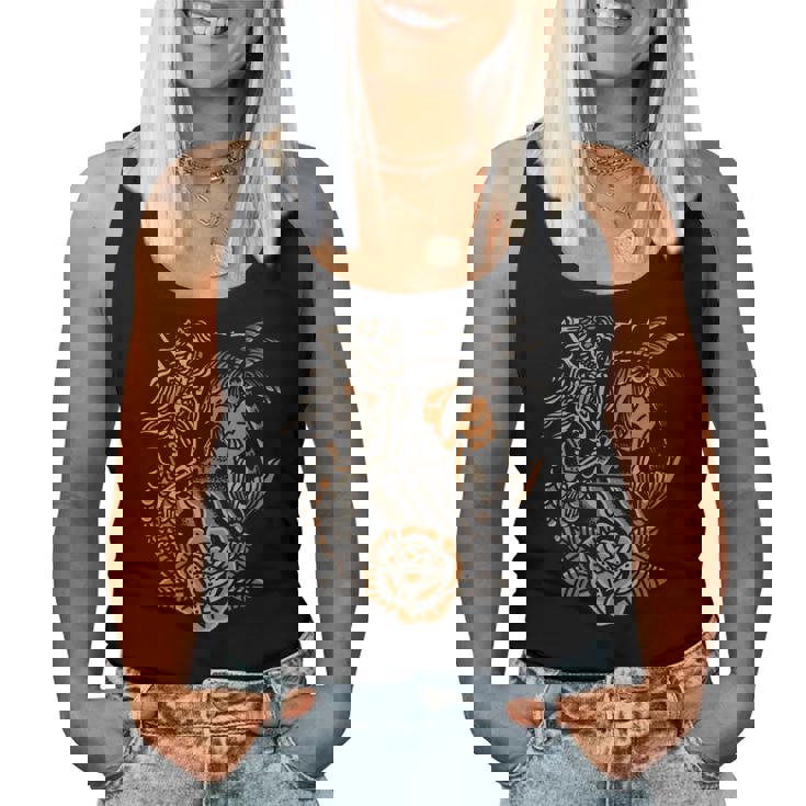 Sirène Squelette Traditionnel Tatouage Old School Tattoo Flash Débardeur pour femme