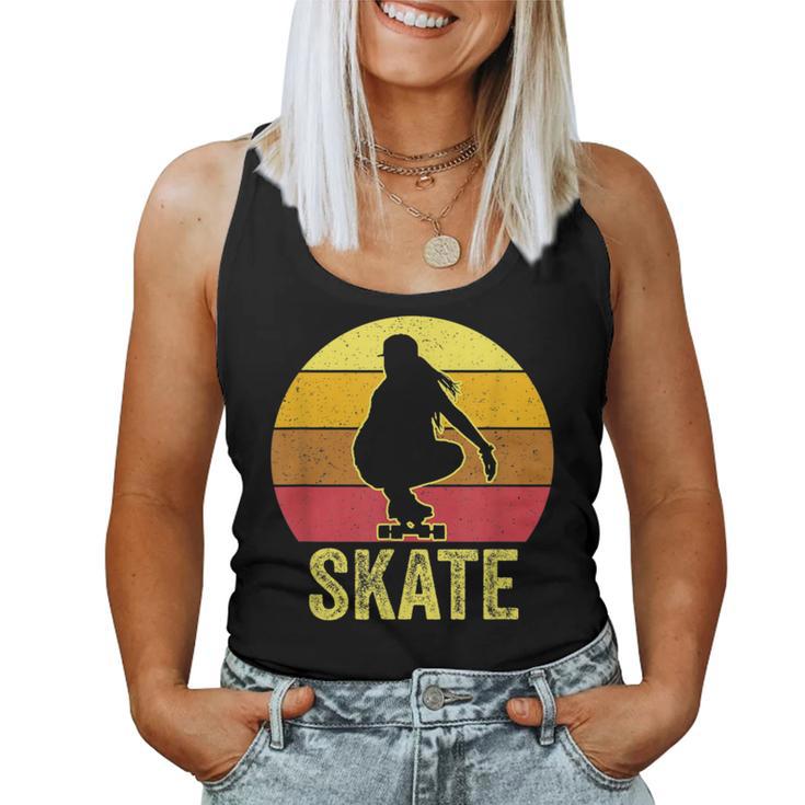 Skater Girl Para Niñas Es Skateboard Skateboard Camiseta sin mangas para mujer