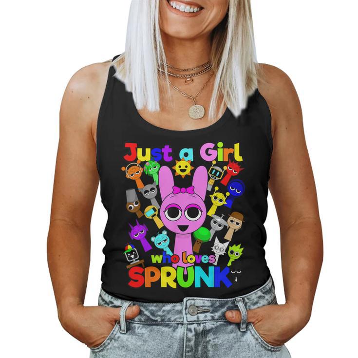 Sprunki Girls Fan Just A Girl Who Loves Sprunki Beats Tank Top Frauen