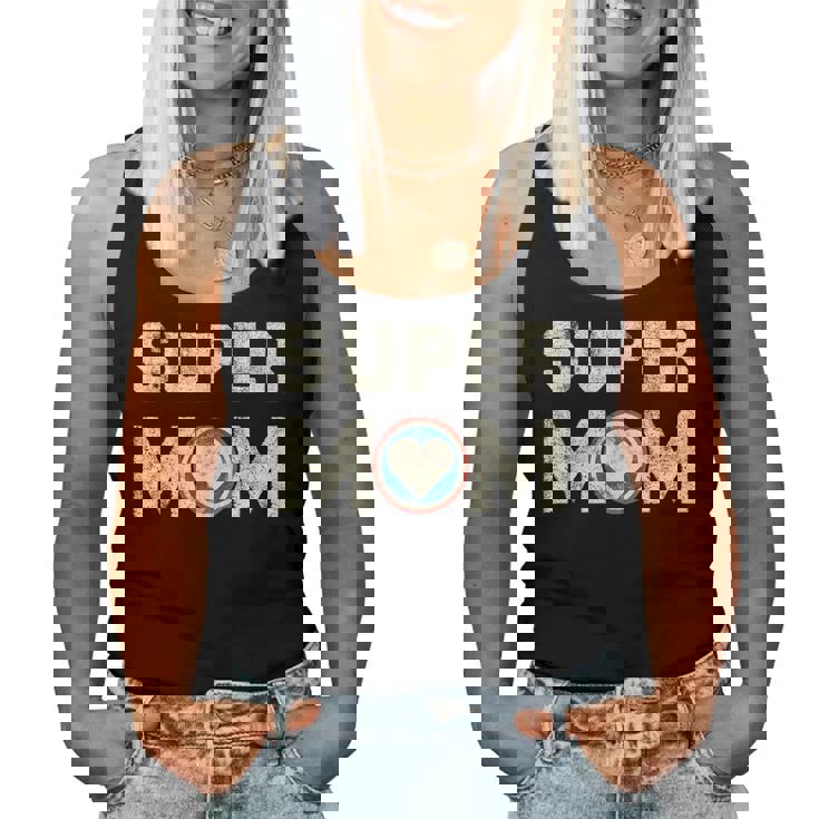 Super Mom Superheroine Mama Mother Heroine Star Sign Women Tank Top