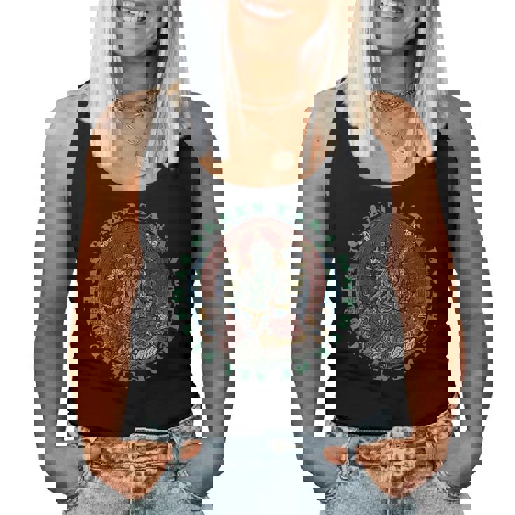 Taraerde Madre De Todos Los Budas Bodhisattva Dharma Cuello Camiseta sin mangas para mujer