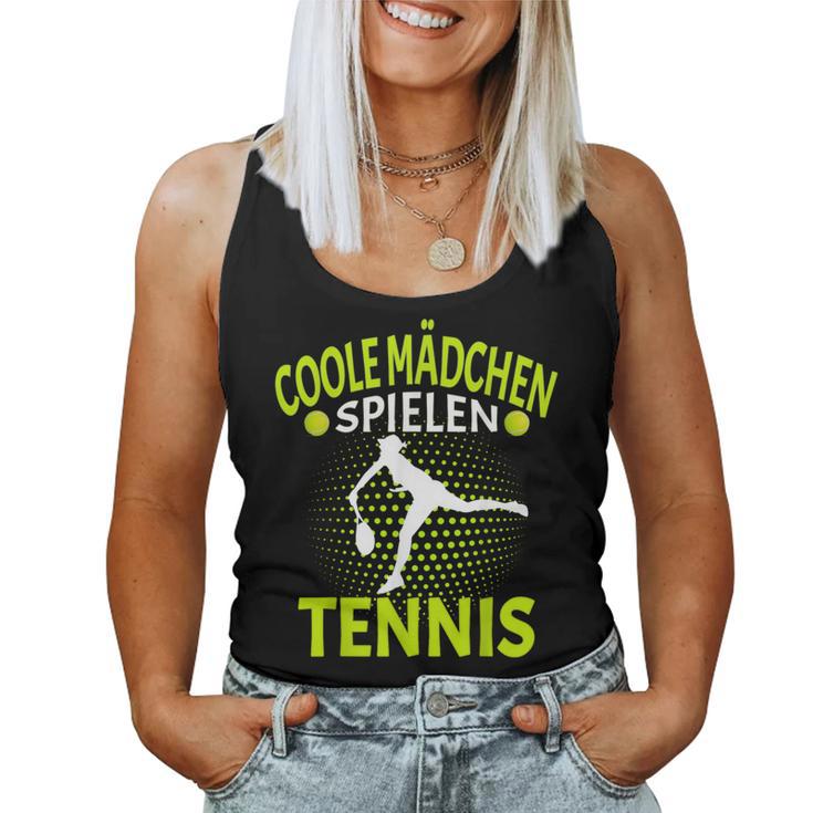 Tennis Player Cool Girls Playing Tennis Tank Top Frauen