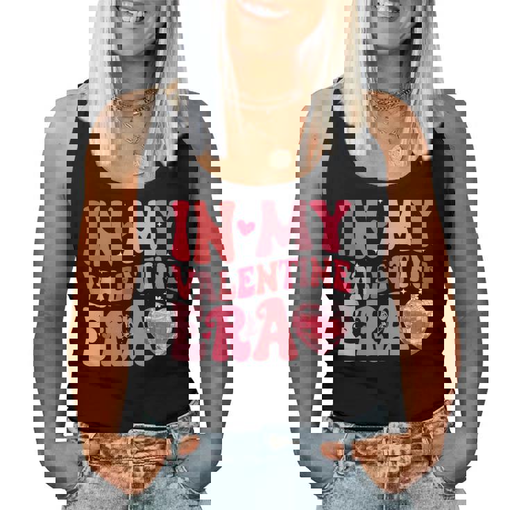 In My Valentine Era Girls Retro Disco Valentines Day Women Tank Top