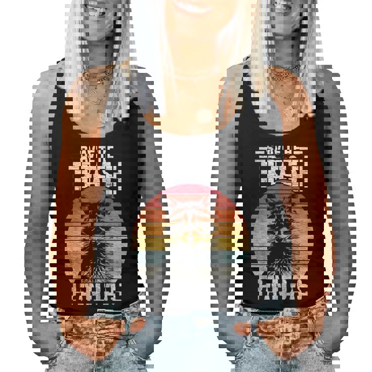 Vintage Raccoon Tank Top - Eco-Friendly Wildlife for Women