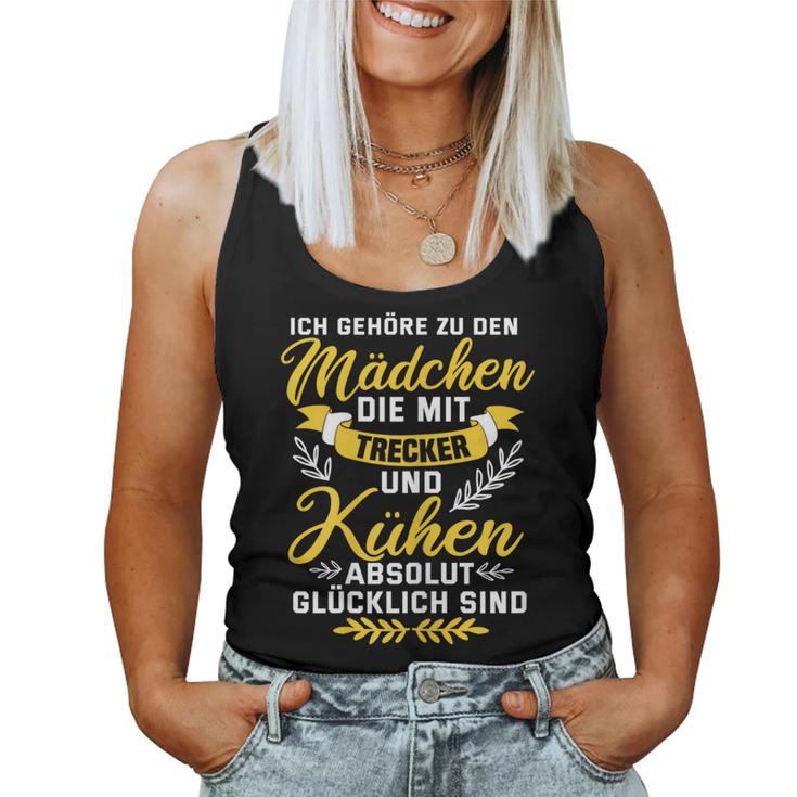 Women's Farmer Farmer Saying Tractor And Cows Girls Tank Top Frauen