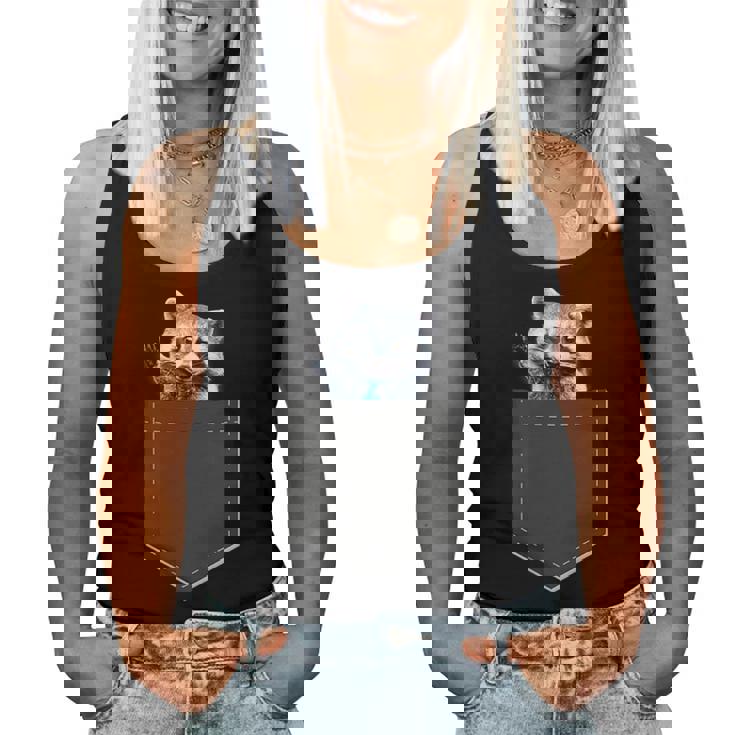 Women's Tank Top | Adorable Pocket Raccoon | Casual Wear