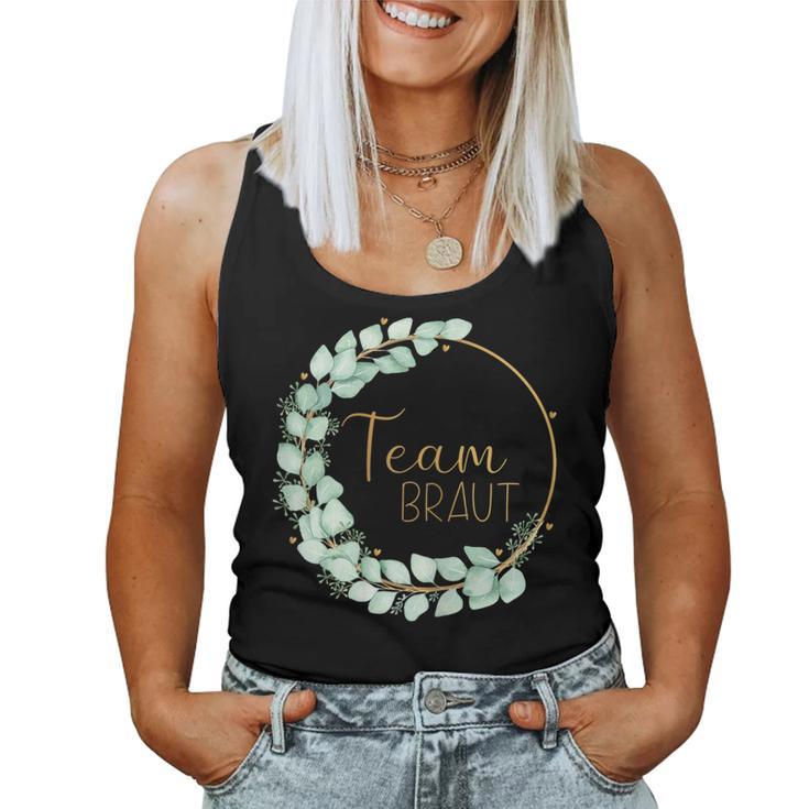 Women's Team Bride Stag Party Eucalyptus Tank Top Frauen