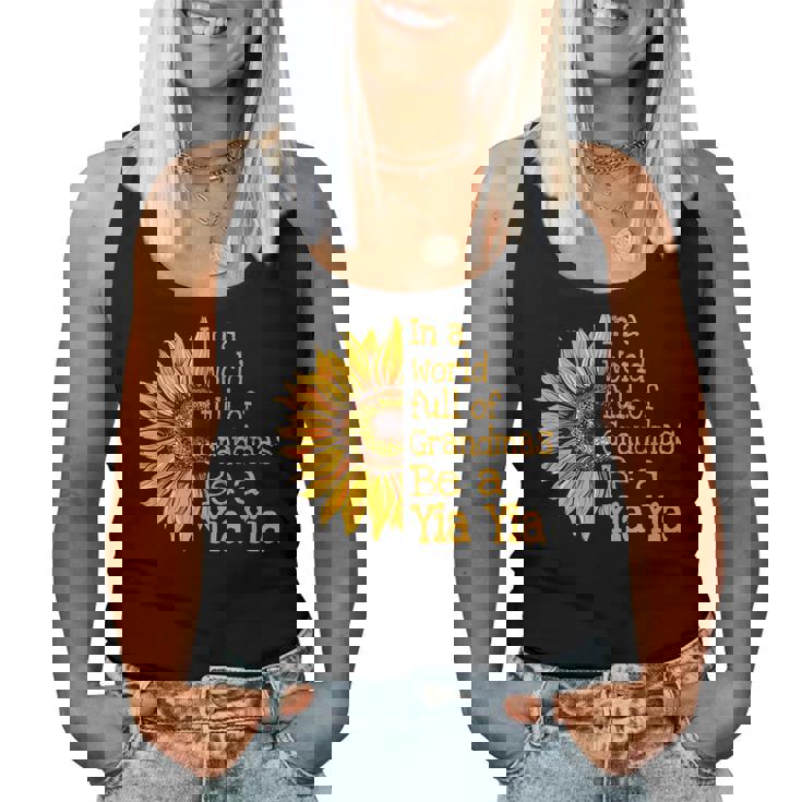 In A World Of Grandmas Be A Yia Yia Greece Greek Grandma Women Tank Top