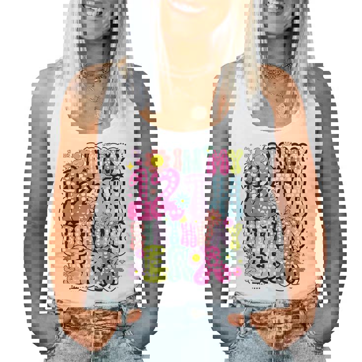 In My 12Th Birthday Era 12 Year Old Birthday Girls Groovy Women Tank Top