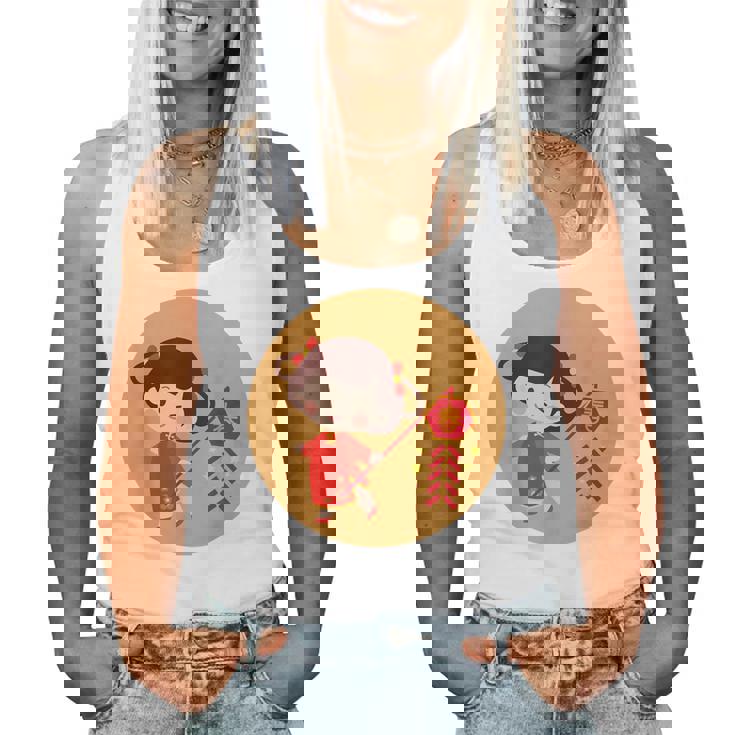 Adorable Chinese New Year Girl Women Women Tank Top