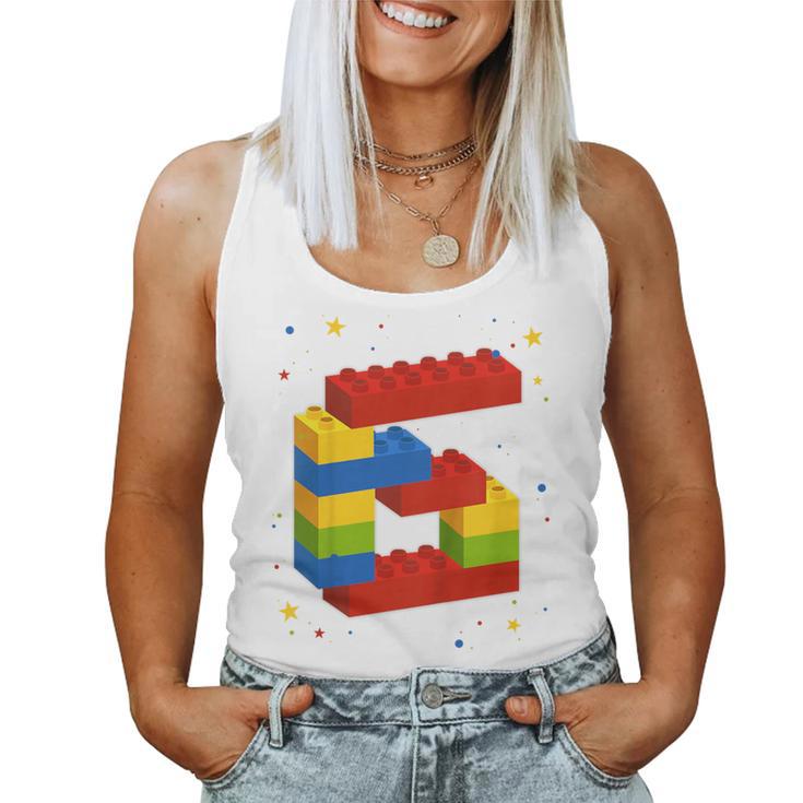 Children's Building Blocks Birthday Boy Girl 6 Years Old Bricks Tank Top Frauen