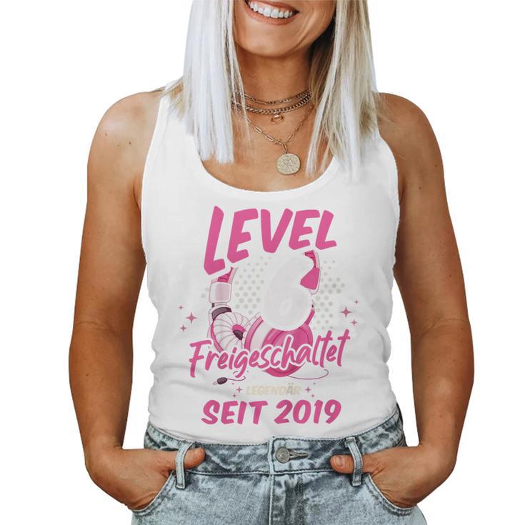 Children's Level 6 Years Girl's Birthday Gamer Girl Gamer 2019 Tank Top Frauen