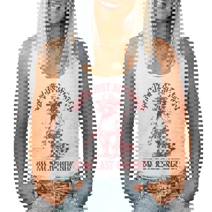 Cowboy Raccoon Women's Tank Top - Playful Western Flair