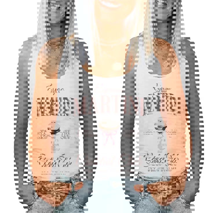 Espresso Martini Cocktail Club Social Club Coquette Women's Tank Top Frauen