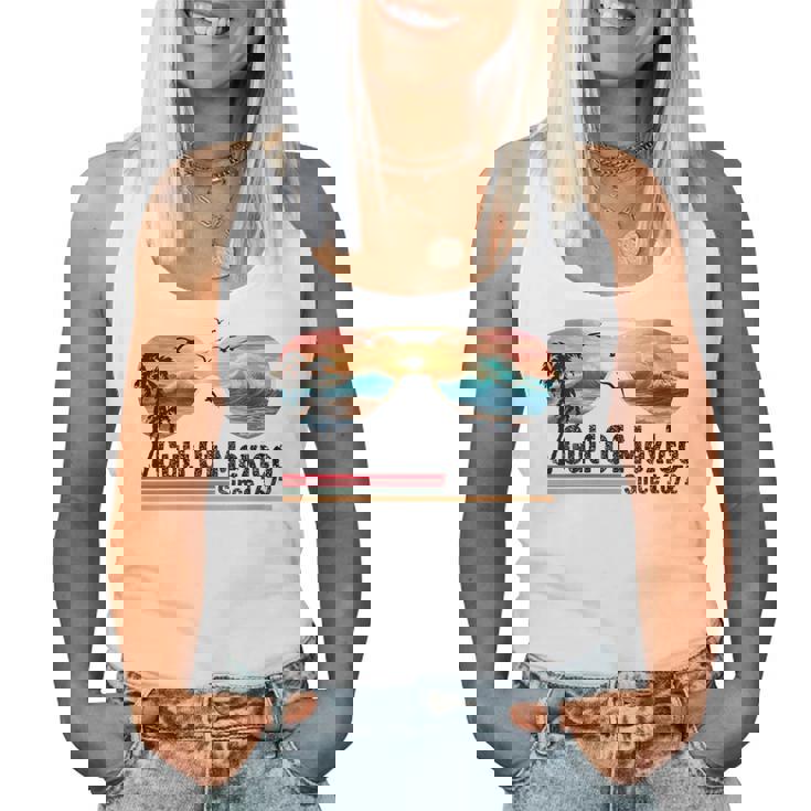 Golfo De México Desde 1672 Divertidas Gafas De Sol Retrointage Playa Cuello Camiseta sin mangas para mujer