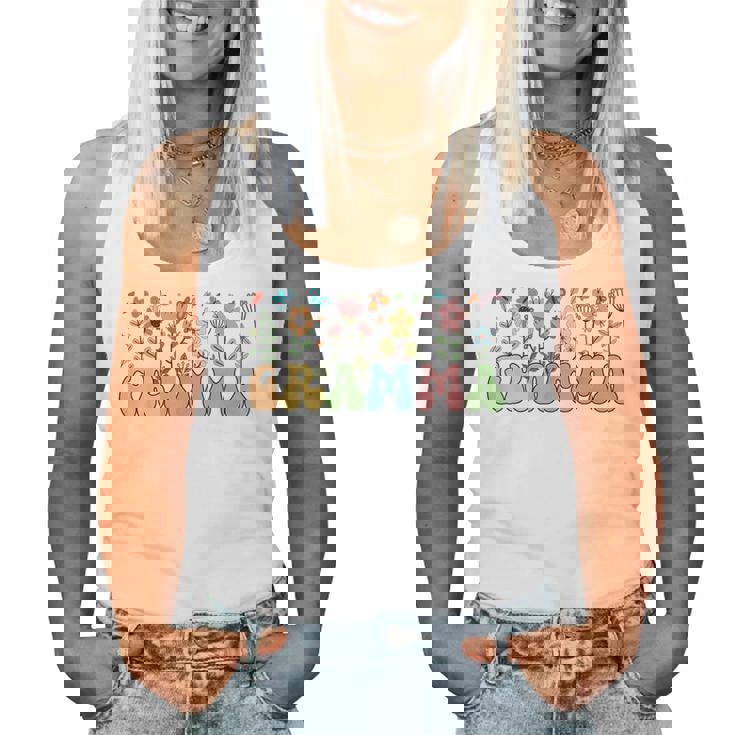 Gramma Flowers Gramma Grandma Gramma Grandmother Women Tank Top