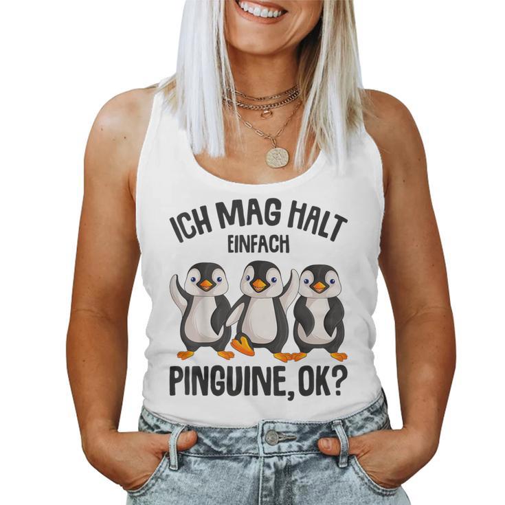 Ich Mag Halt Penguins Children's Girls' Penguin Tank Top Frauen