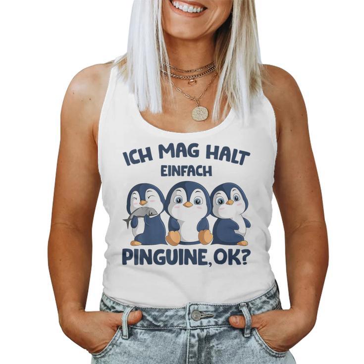 Ich Mag Halt Penguins Girls Children Women's Penguin Tank Top Frauen